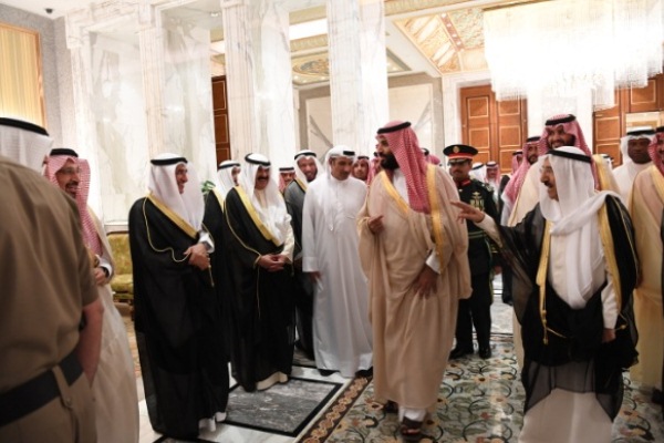 أمير الكويت يقيم مأدبة عشاء على شرف الأمير محمد بن سلمان (كونا)