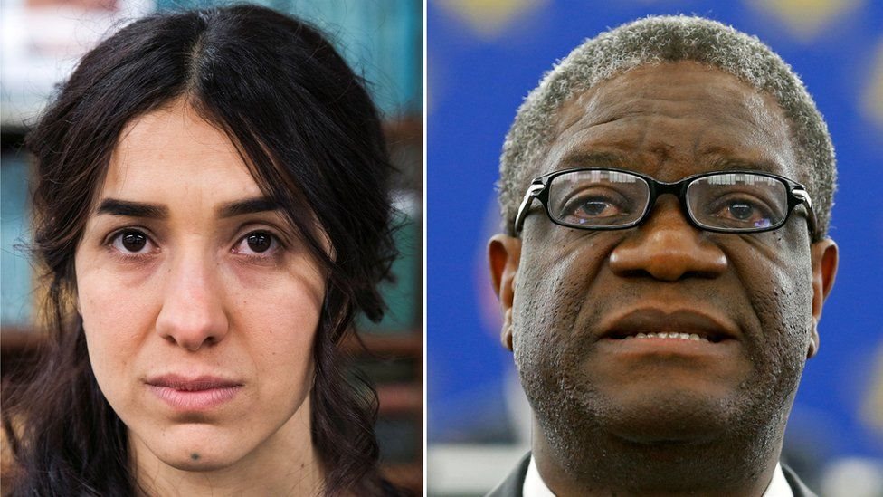 نوبل للسلام تُمنح لمكافحي الاغتصاب نادية مراد ودينيس ماكويغي