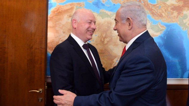 غرينبلات: خطة السلام الاميركية تركز بشكل كبير على أمن اسرائيل