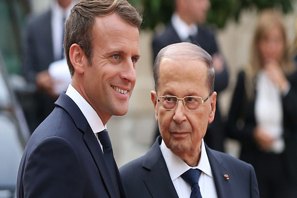 الرئيسان اللبناني والفرنسي