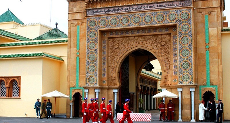 بوابة أحد القصور الملكية بالمغرب