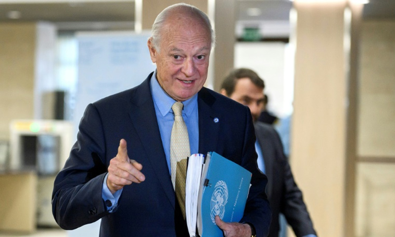 دي ميستورا يبلغ الأمم المتحدة رفض النظام السوري تشكيل لجنة دستورية