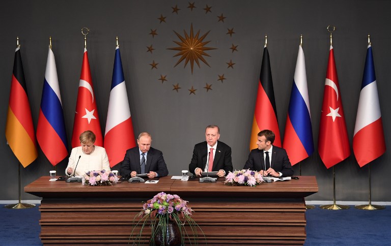 قمة رباعية تضم روسيا وألمانيا وفرنسا وتركيا لبحث الوضع في سوريا