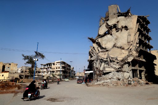 الصليب الأحمر: دمار هائل في الغوطة الشرقية قرب دمشق