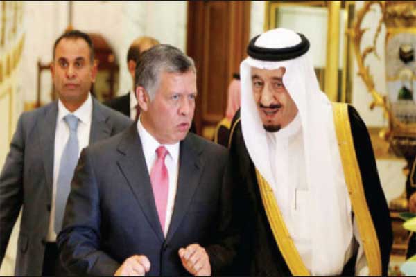 العاهلان السعودي والأردني يلتقيان في الرياض