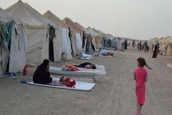 مخيم الركبان للاجئين السوريين في الأردن
