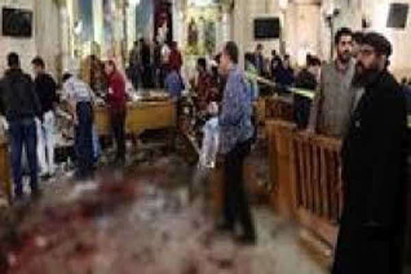 إحدى الكنائس في مصر بعد استهدافها من قبل الجماعات المتشددة