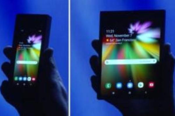 سامسونغ تكشف النقاب عن هاتف ذكي جديد بشاشة قابلة للطي
