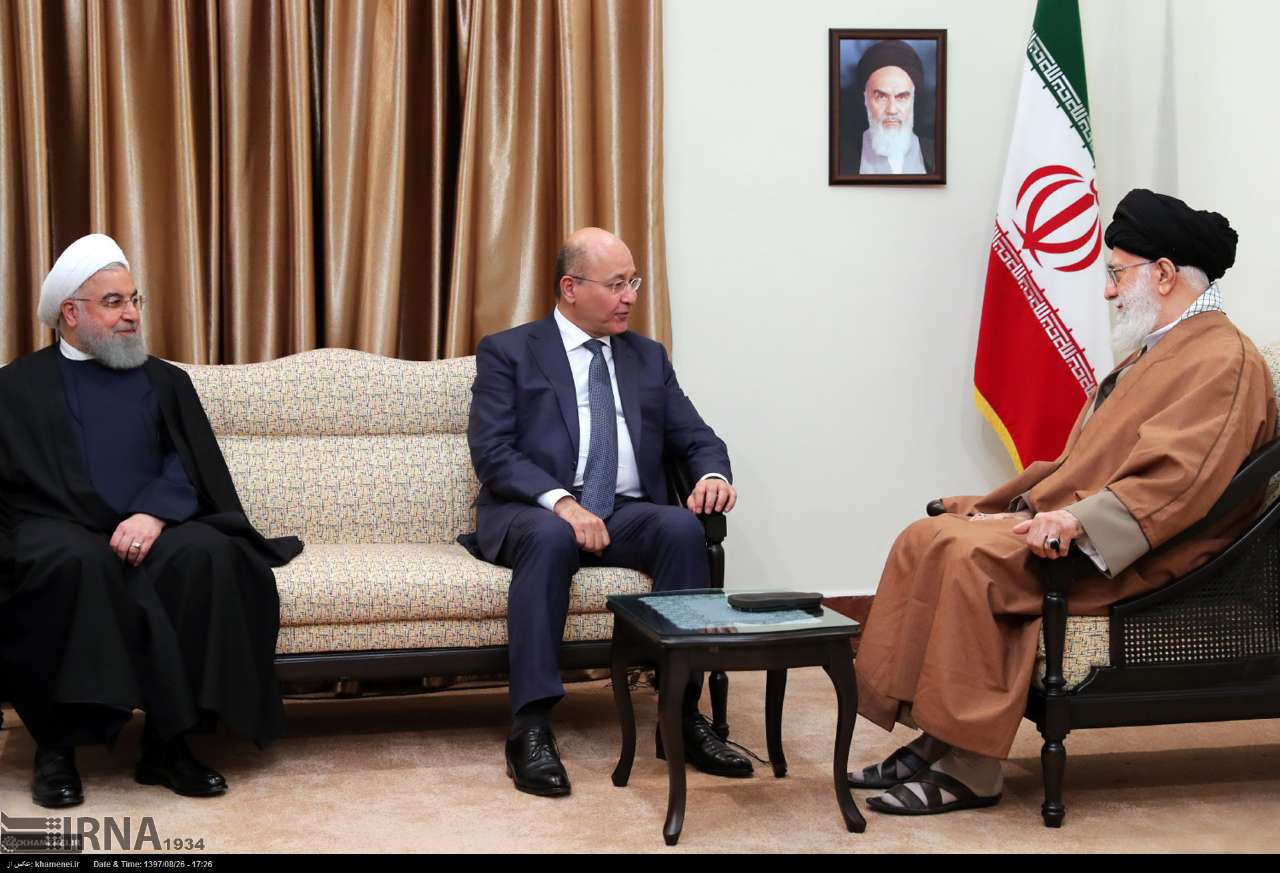 الرئيس صالح مجتمعا مع خامنئي بحضور الرئيس روحاني
