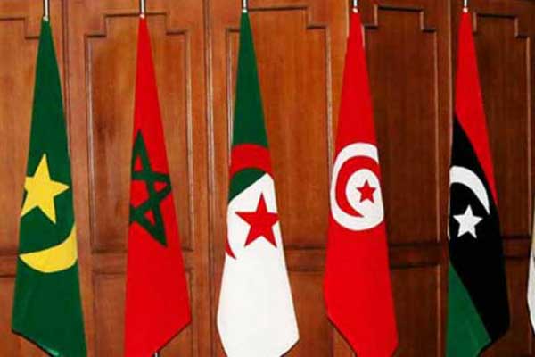 أعلام دول اتحاد المغرب العربي الخمس