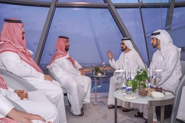 ولي العهد السعودي يلتقي نائب رئيس الإمارات في أبو ظبي