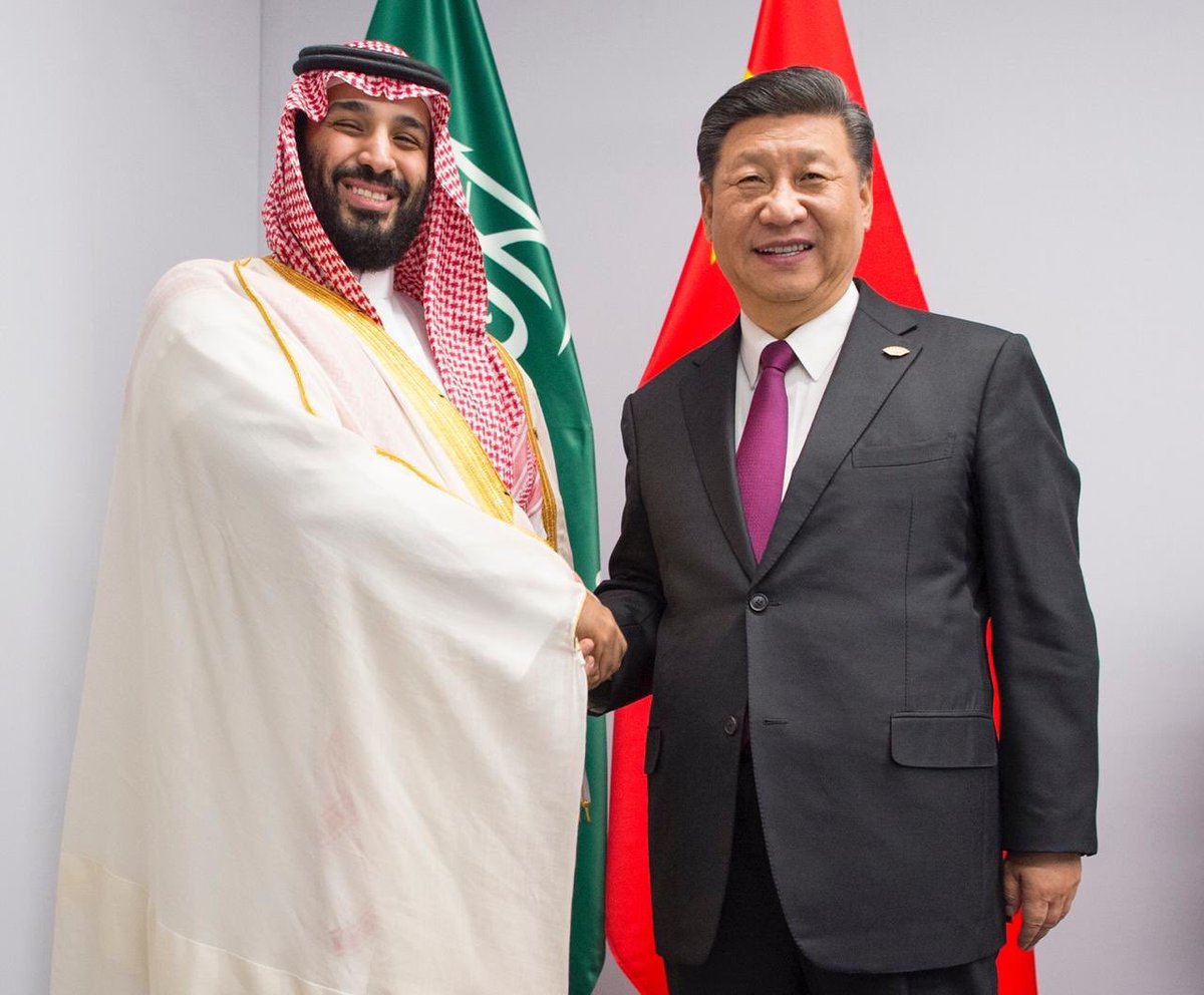 ولي العهد السعودي مع الرئيس الصيني في العاصمة الارجنتينية