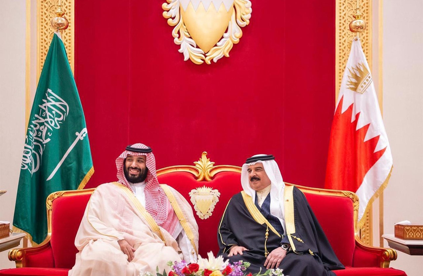 ملك البحرين مستقبلا ولي العهد السعودي
