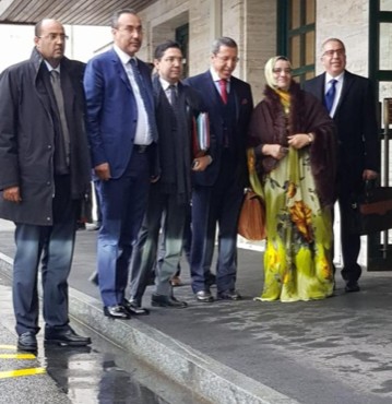 الوفد المغربي المشارك في لقاء جنيف