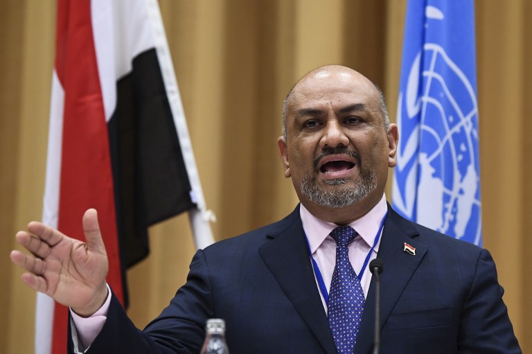 خالد اليماني وزير الخارجية اليمني ورئيس وفد الحكومة إلى مفاوضات السويد