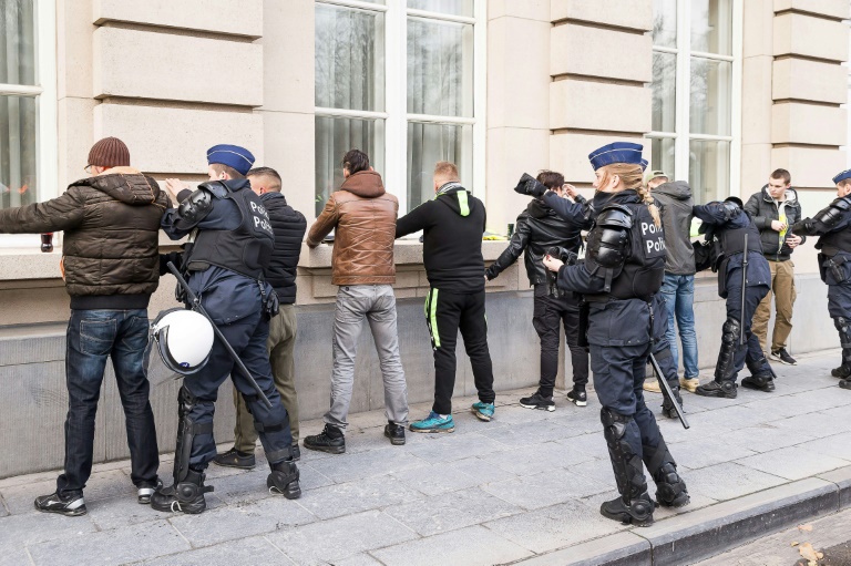 الشرطة البلجيكية توقف عددا من متظاهري 