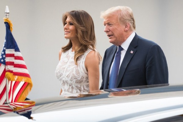 الرئيس الأميركي دونالد ترمب وزوجته ميلانيا
