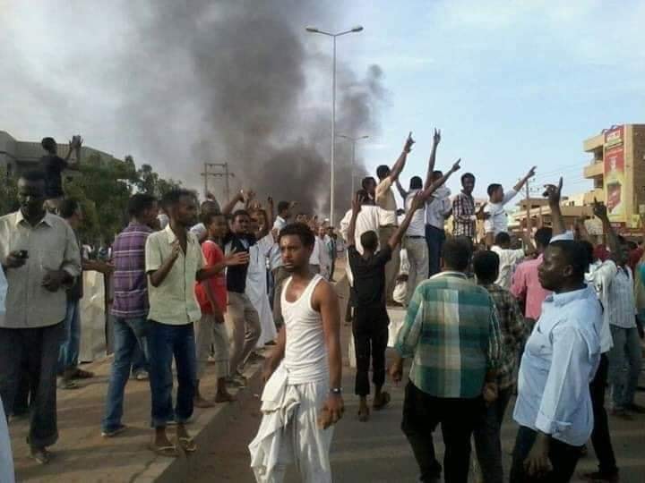 جانب من احتجاجات السودان