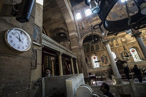 احدى الكنائس في مصر بعد استهدافها - أرشيفية
