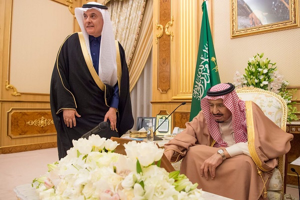 الملك سلمان بن عبد العزيز خلال تدشين برنامج التنمية