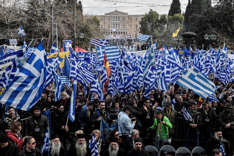 آلاف المتظاهرين في أثينا ضدّ الاتفاق حول اسم مقدونيا