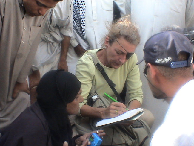 الصحافية الأميركية ماري كولفين في سوريا - أرشيفية
