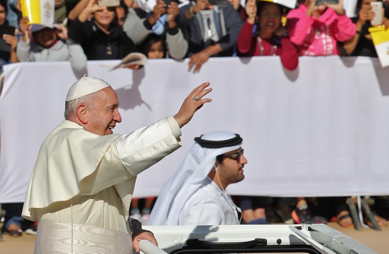 البابا فرنسيس في الإمارات 