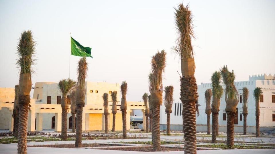 أحد أحياء وسط العوامية بعد اعادة تهيئته