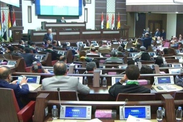 برلمان اقليم كردستان منعقدًا في أربيل