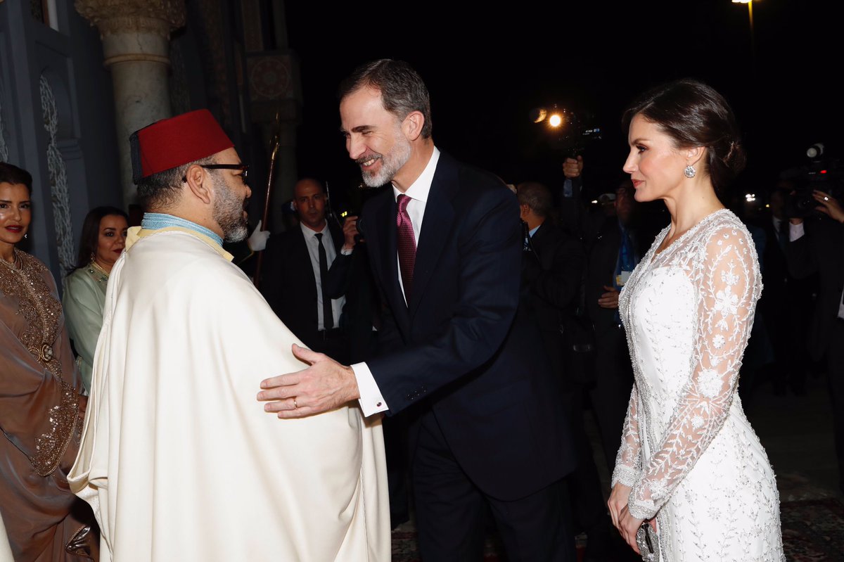 العاهل المغربي مستقبلا ملك اسبانيا