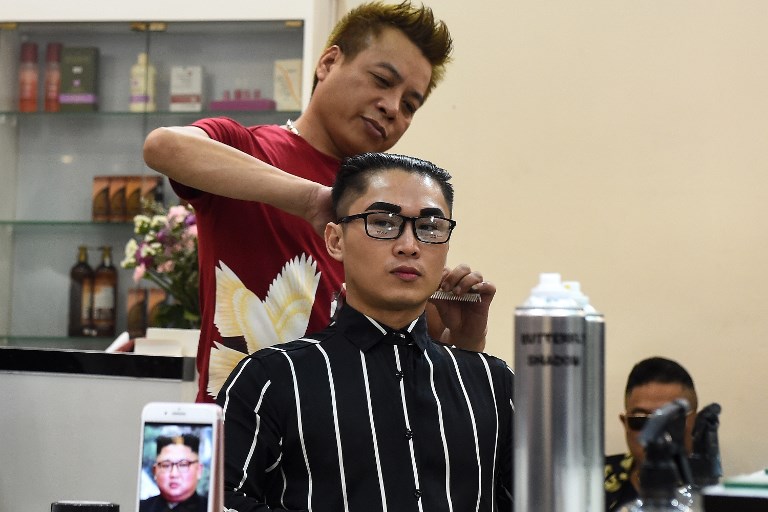 مواطن فيتنامي يقلد تسريحة شعر كيم جونغ أون 