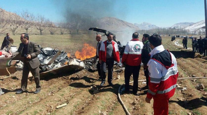 خمسة قتلى في تحطم مروحية طبية في جنوب غرب إيران