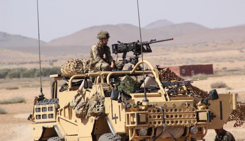  من بين آليات الجيش المغربي .(أرشيف).