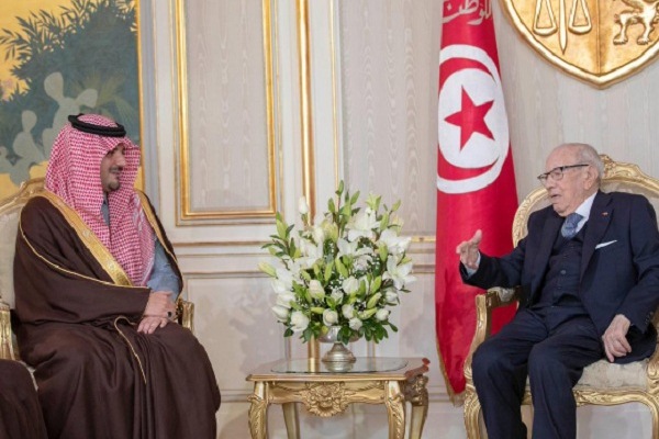 الرئيس التونسي ووزير الداخلية السعودي يستعرضان العلاقات الثنائية