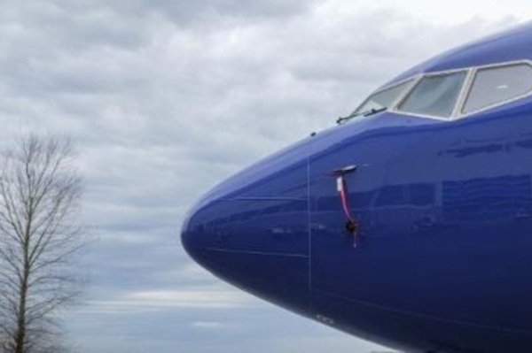 صورة من الارشيف لطائرة بوينغ ماكس 8 في مصنع بوينغ في رينتون في واشنطن