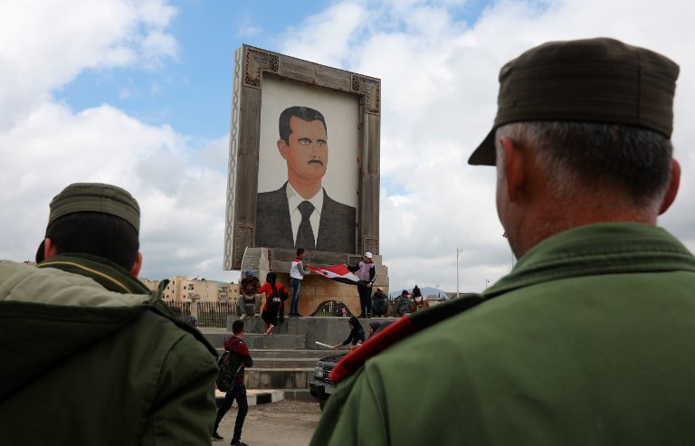 أنصار لبشار الأسد في القنيطرة