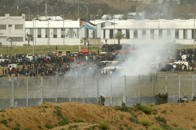 اشتباكات على الحدود بين غزة وإسرائيل 