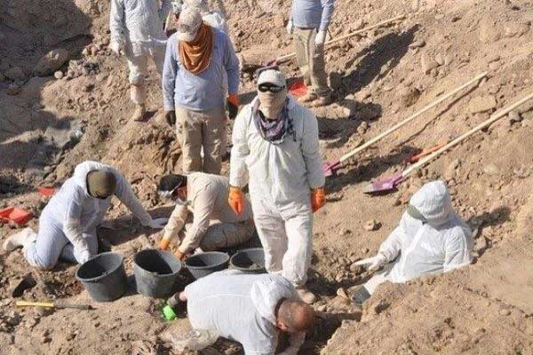 عمليات فتح المقابر الجماعية للأيزيديين في سنجار في شمال العراق