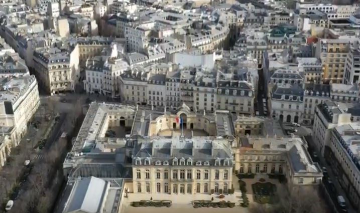 لقطات جوية هي الأولى من نوعها لقصر الإليزيه