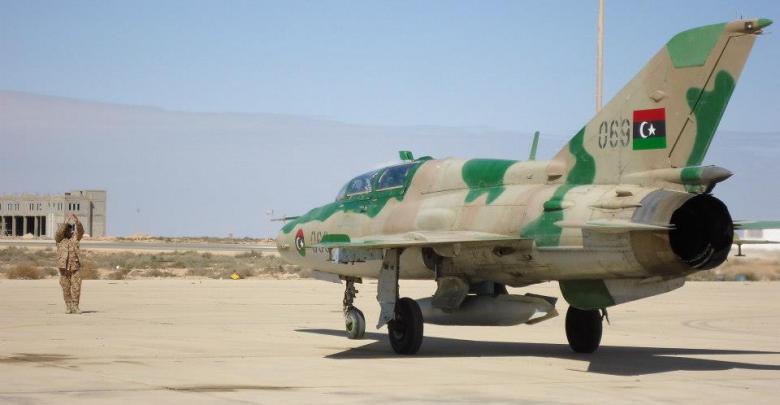 طائرة لسلاح الجوي الليبي الموالي للمشير حفتر