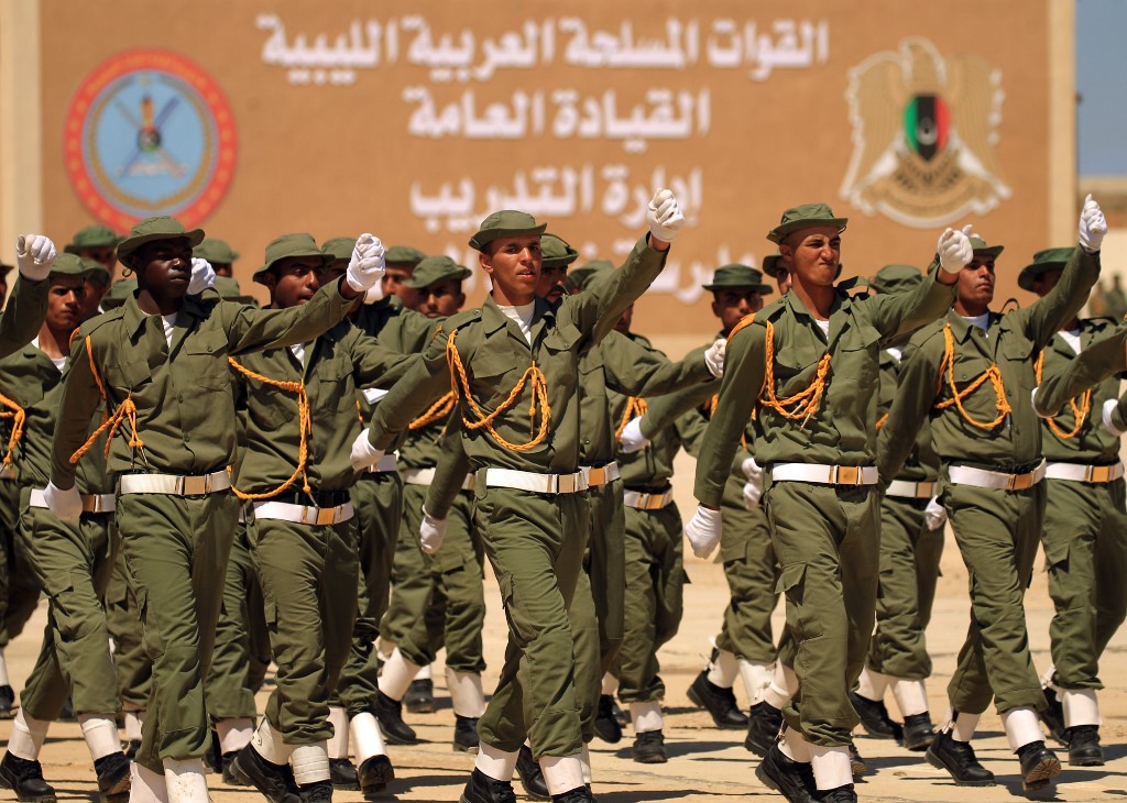 قوات تابعة للمشير حفتر في بنغازي