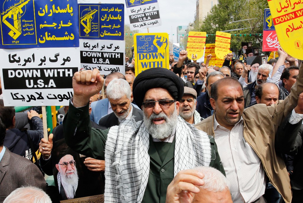تظاهرة في طهران ضدّ تصنيف الحرس الثوري 