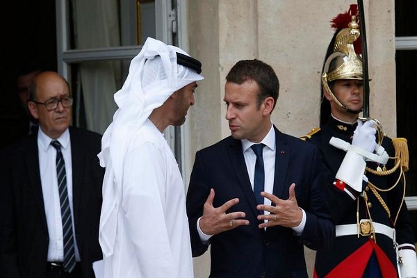 محمد بن زايد وماكرون 