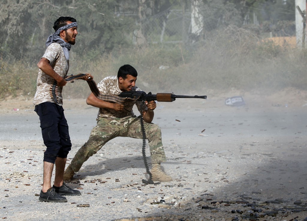جانب من معارك العاصمة الليبية طرابلس 