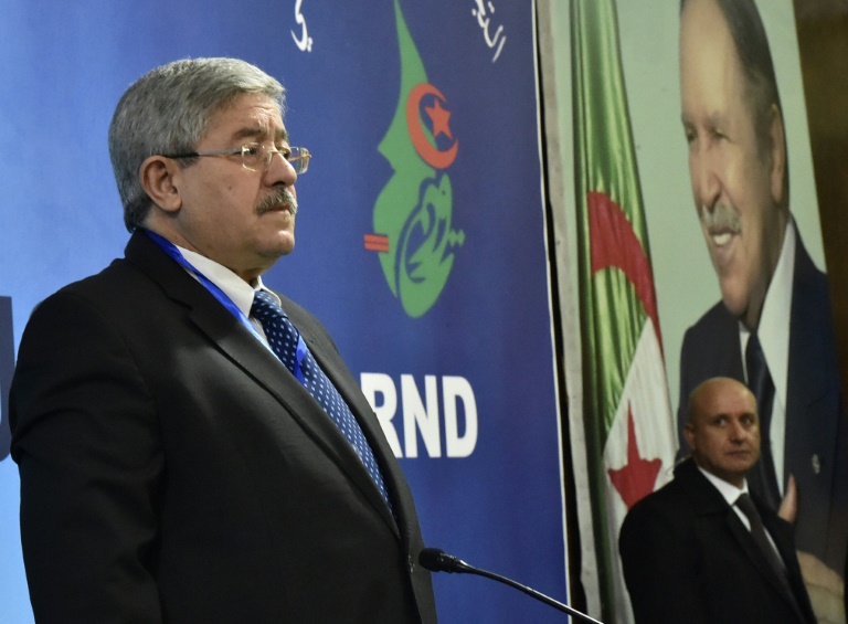 رئيس الوزراء الجزائري أحمد اويحيى في الجزائر العاصمة في 31 يناير 2019