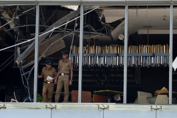آثار الدمار بعد سلسلة الاعتداءات في سريلانكا