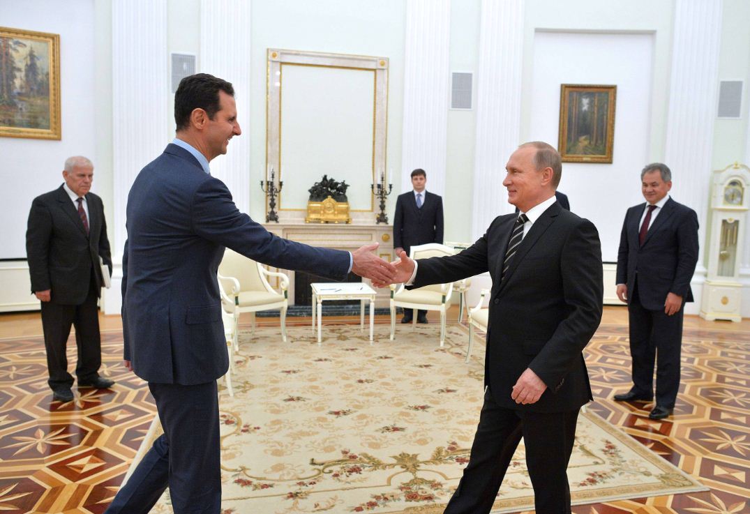 بوتين مستقبلا الأسد في موسكو - ارشيفية