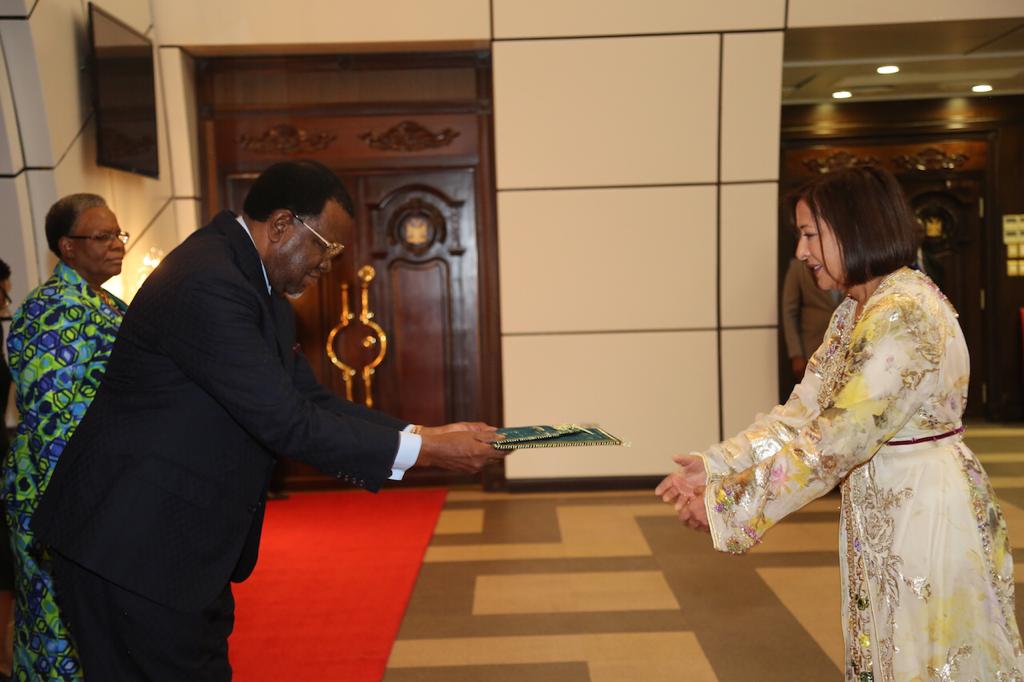 السفيرة السعدية العلوي تقدم أوراق اعتمادها لرئيس ناميبيا