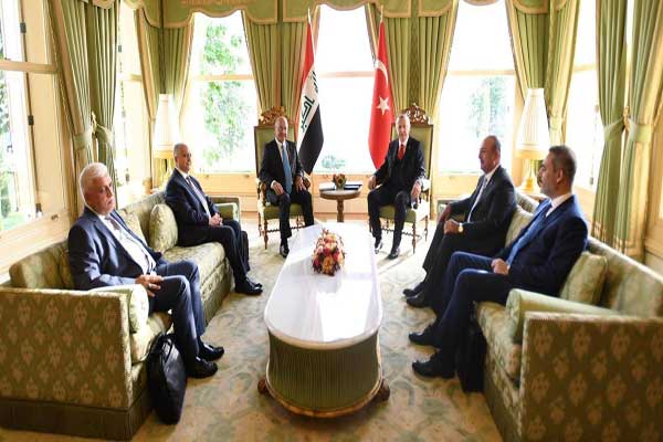 الرئيسان صالح وأردوغان خلال مباحثاتهما في أنقرة
