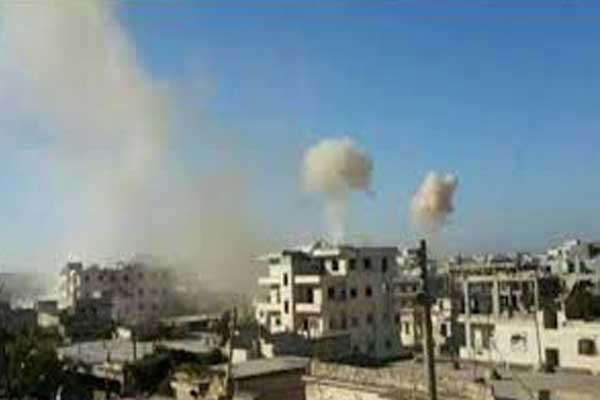 قصف لقوات النظام يطاول مدينة خان شيخون في ريف إدلب الجنوبي